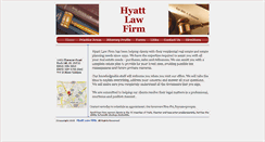 Desktop Screenshot of hyattlawfirm.com