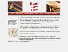 Tablet Screenshot of hyattlawfirm.com